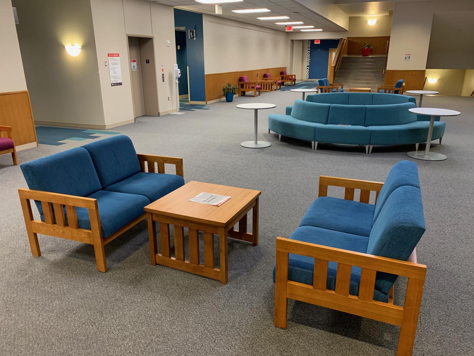 Mezzanine Level at Love Library South.