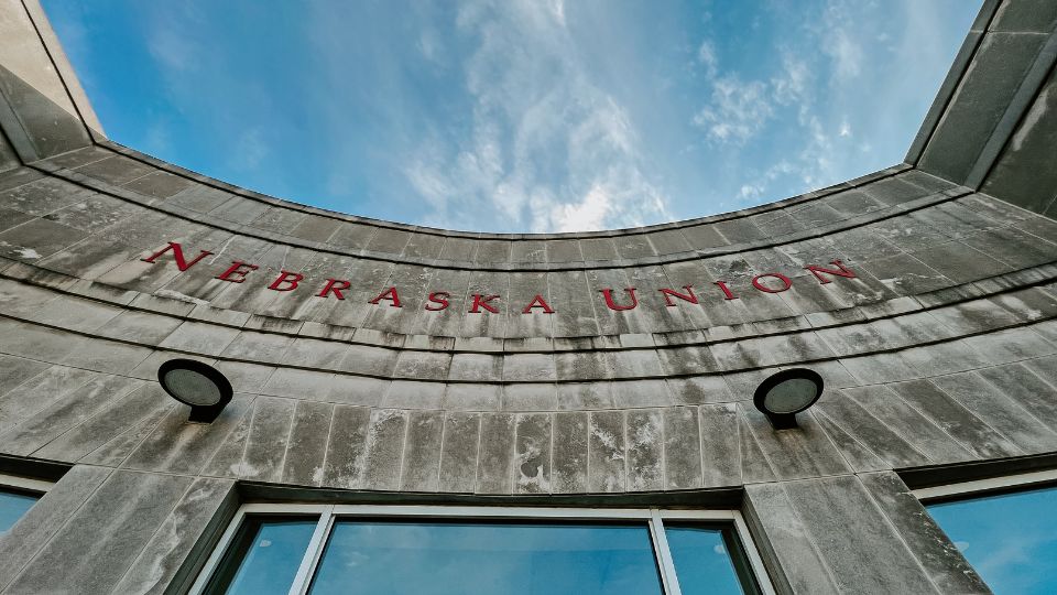 Nebraska Union building on a sunny day.