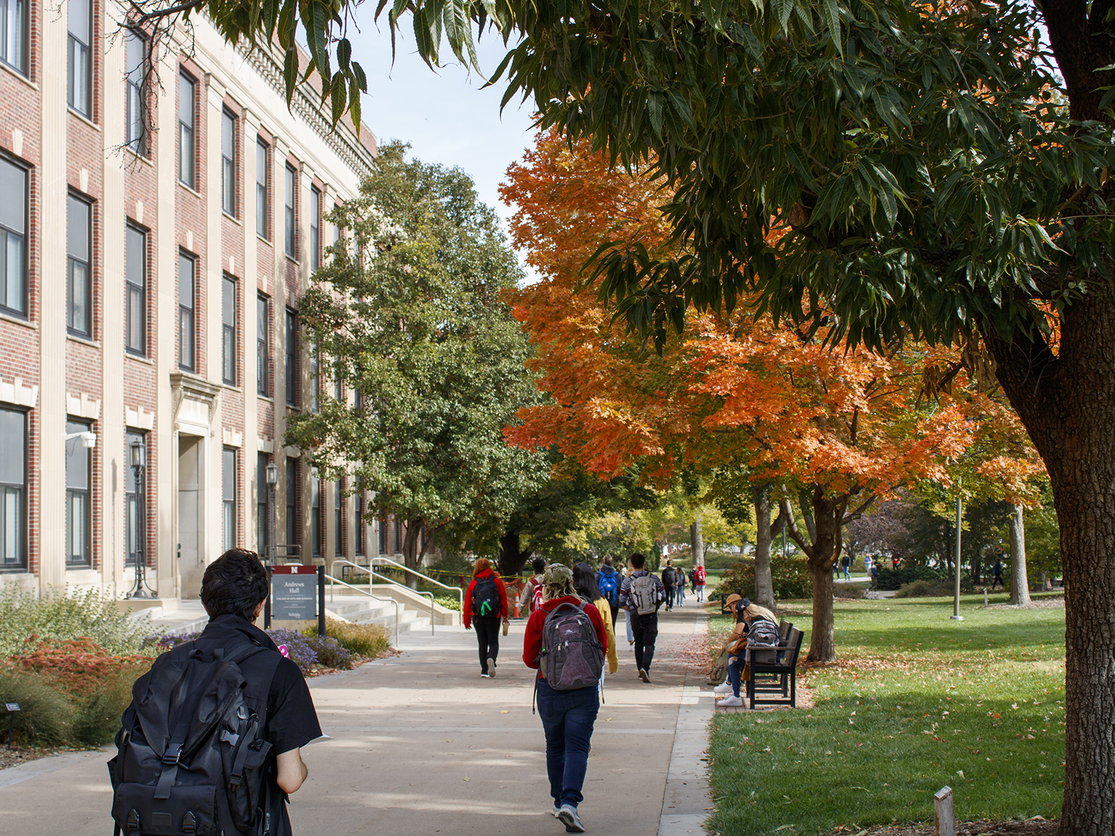 Fall foliage near Andrews Hall