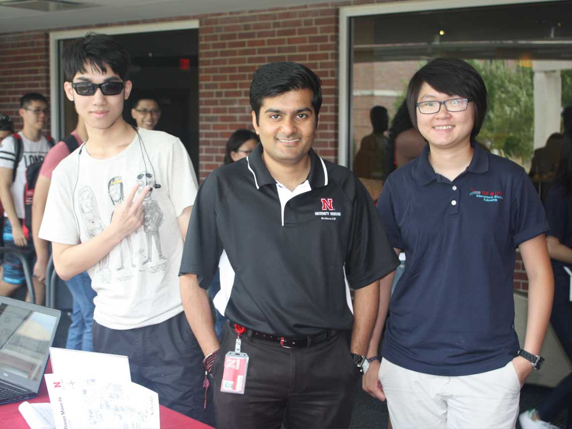 International student check in at UNL