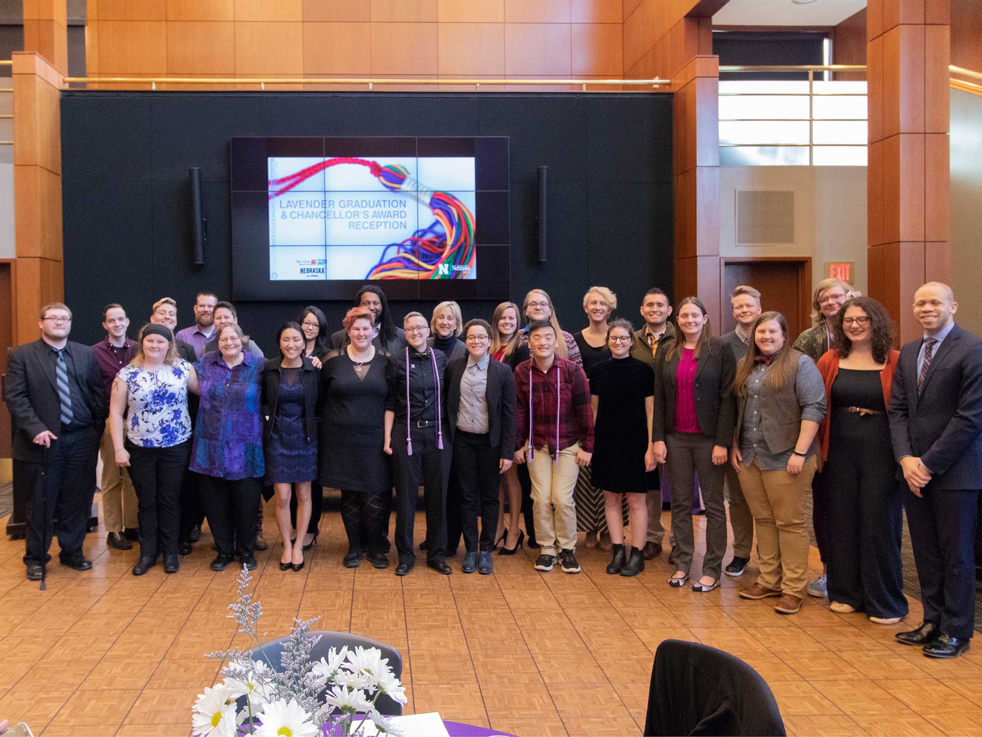 Participants in the 2018 Lavender Graduation