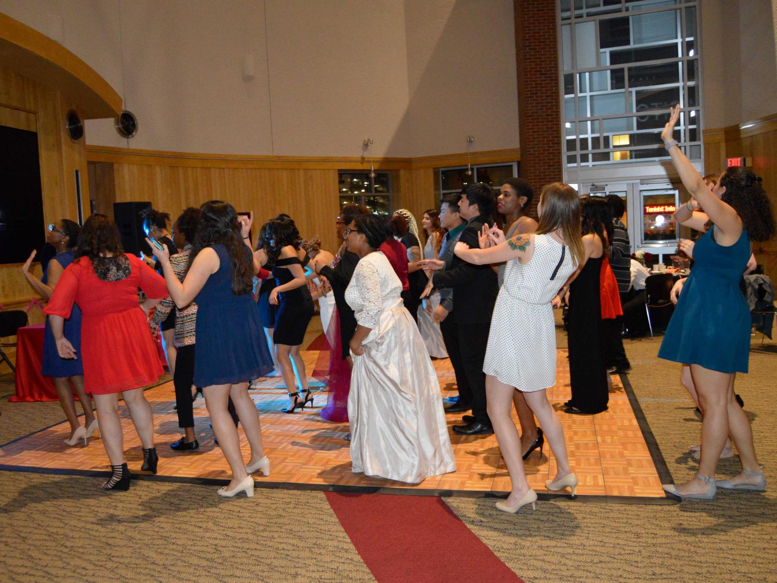 Students dancing at A Love Affair Gala at the University of Nebraska-Lincoln