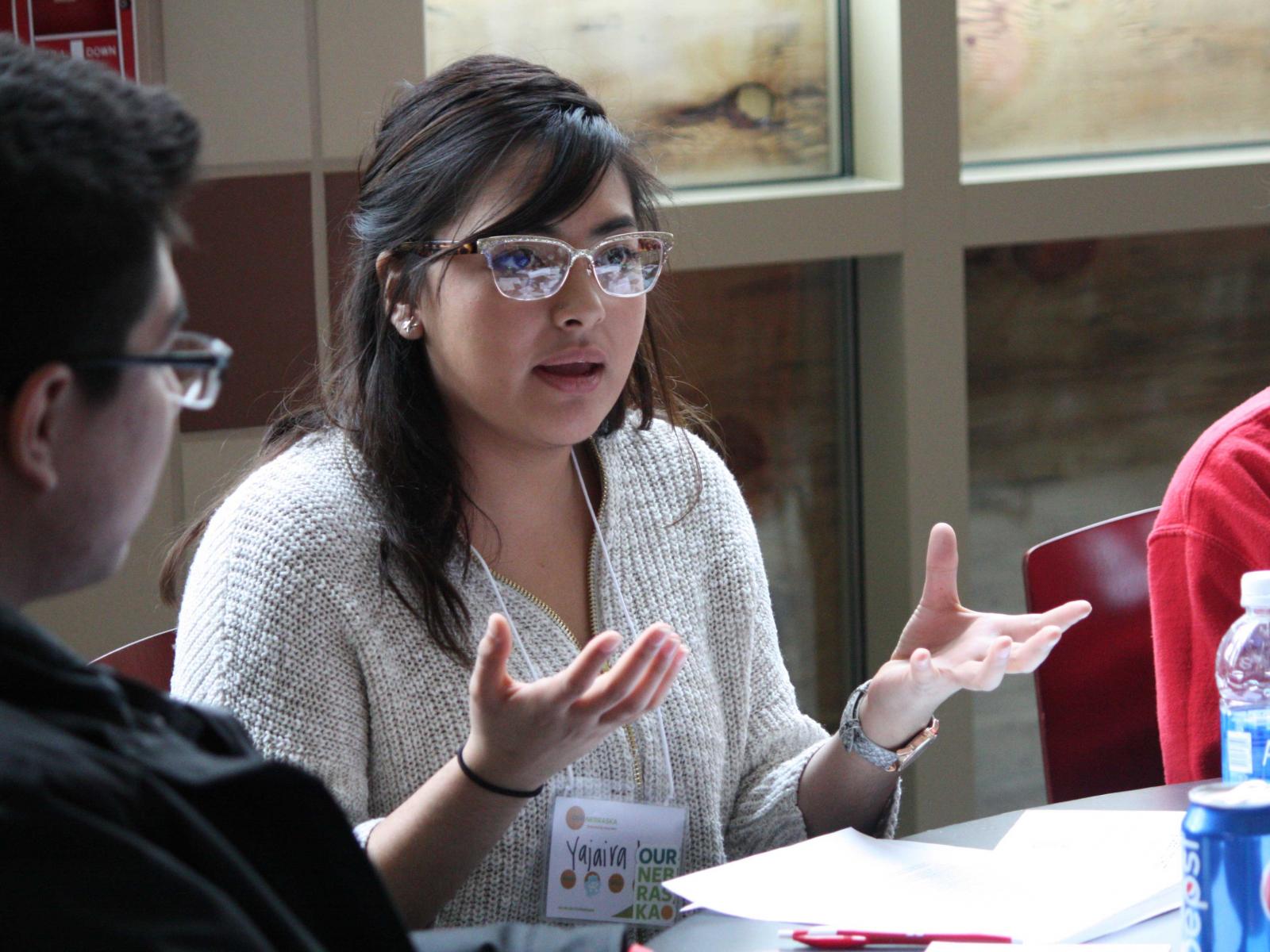 Students make action plans at Our Nebraska