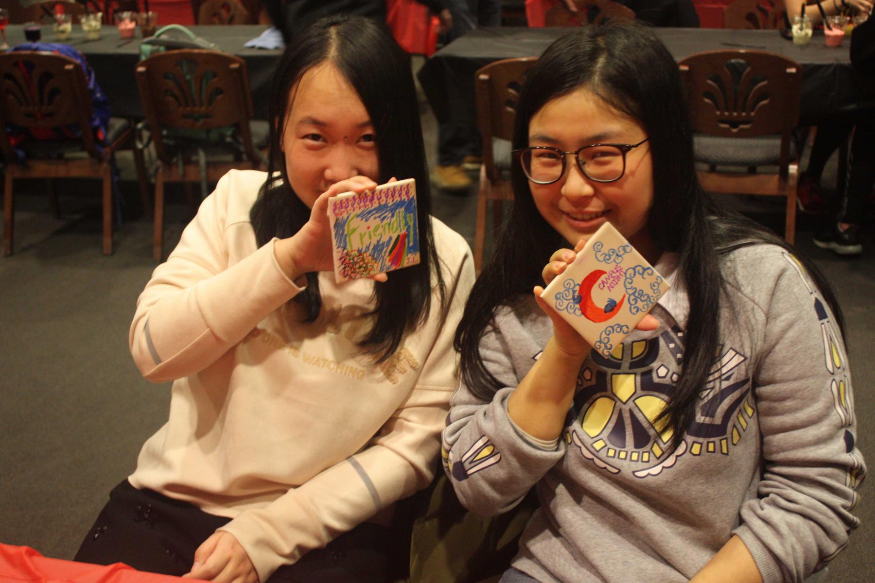 Tile painting at Union Take Over at the University of Nebraska