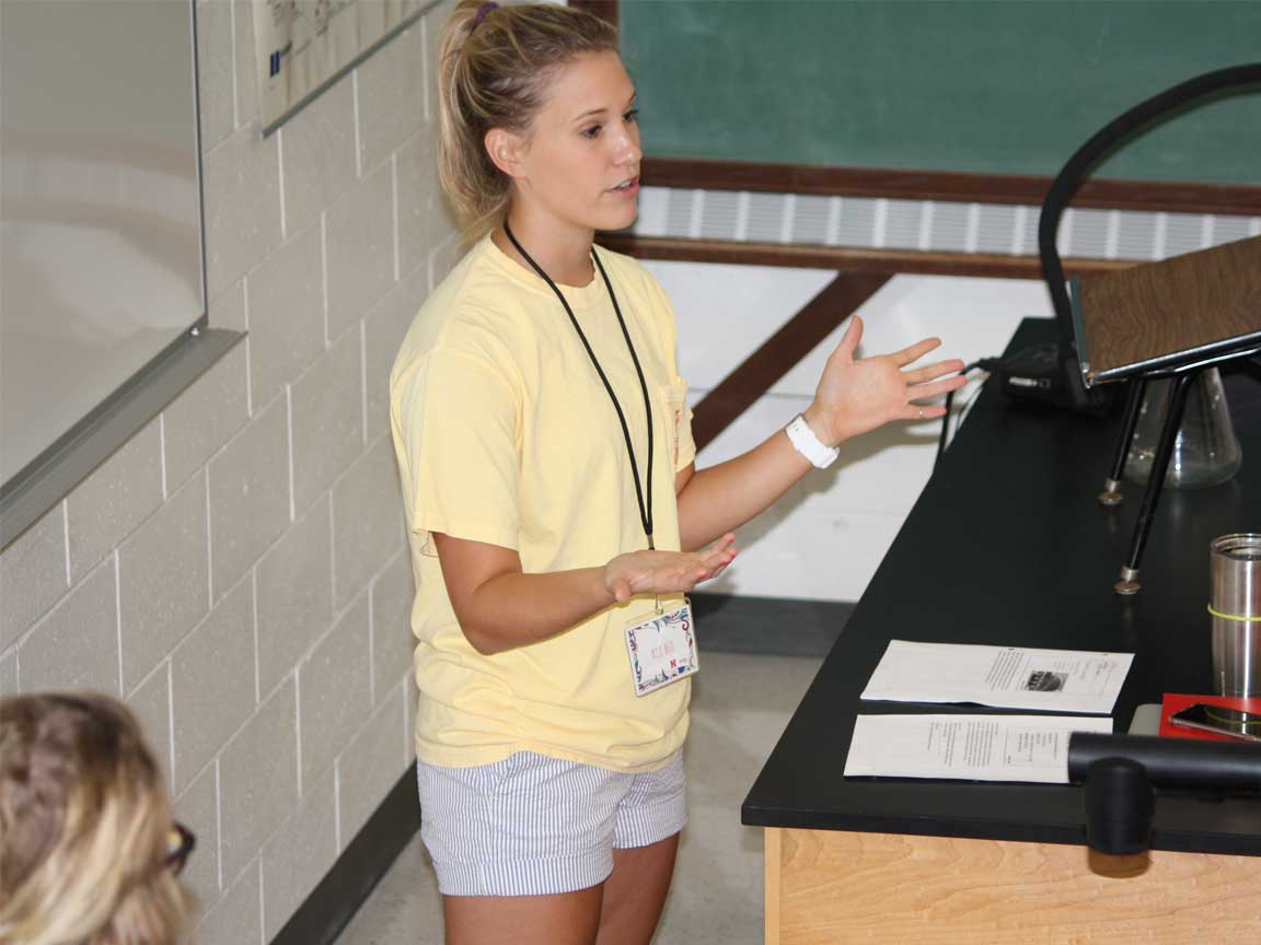 UNL College Panhellenic Association member explains the sorority recruitment process.