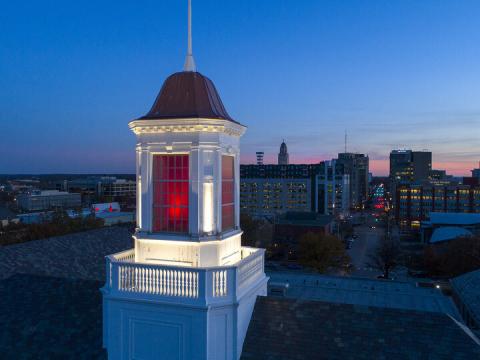 Love Library cupola at the University of Nebraska-Lincoln