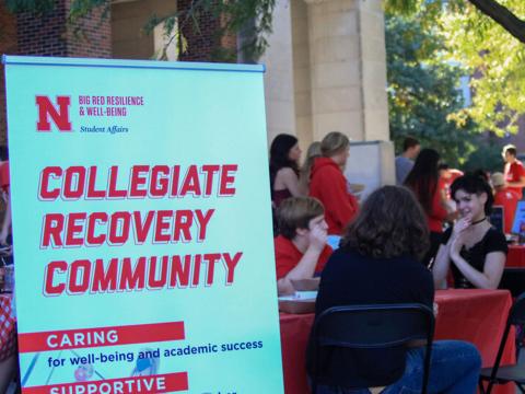 Students attend sober tailgate event on the Nebraska Union Plaza