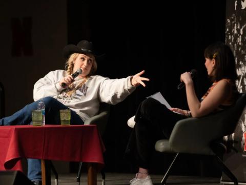 University of Nebraska-Lincoln’s program council (UPC), hosts a Q&A with TikTok star Brittany Broski in the Nebraska Union Centennial Room on Thursday, Feb. 2, 2023, in Lincoln, NE. [Emma Storms | Daily Nebraskan]